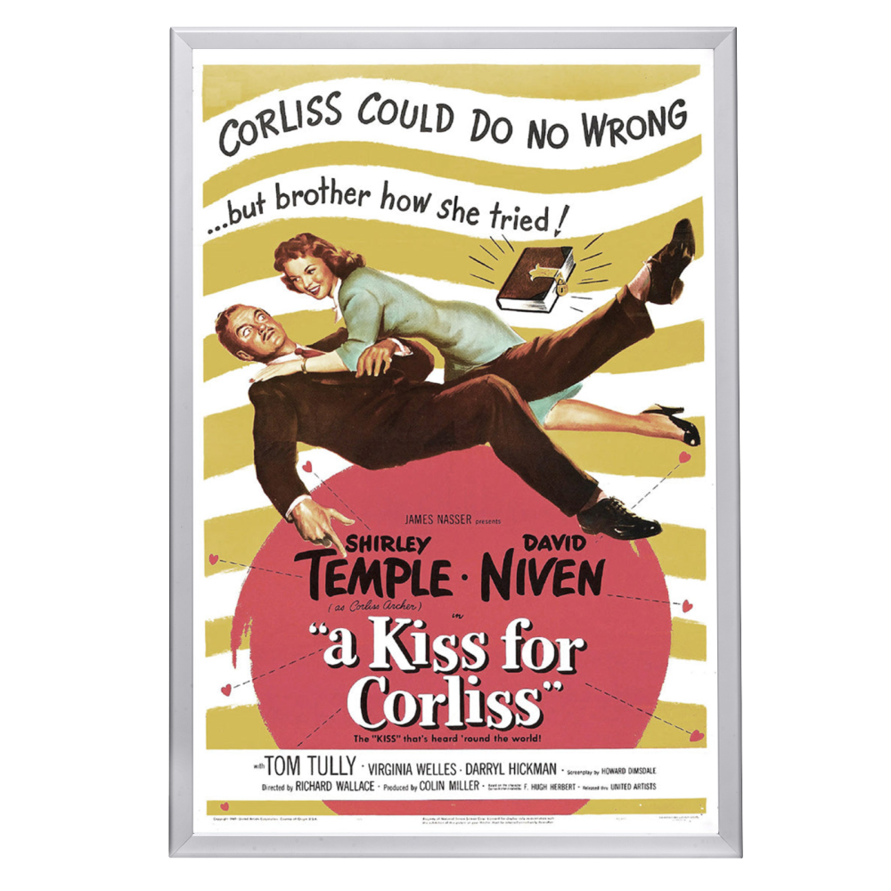 "Kiss For Corliss" (1949) Framed Movie Poster