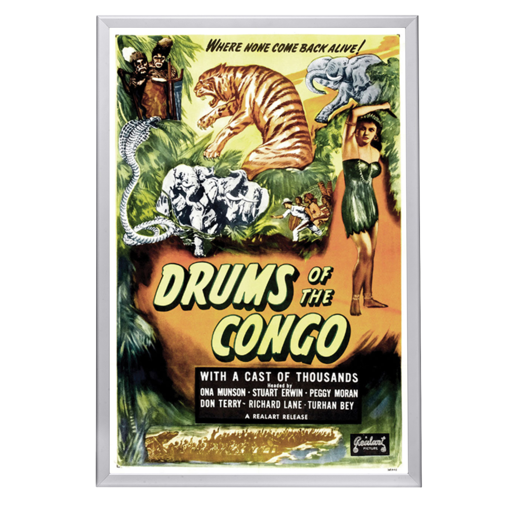 "Drums Of The Congo" (1942) Framed Movie Poster