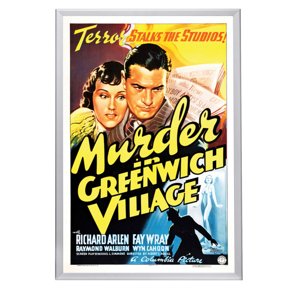 "Murder In Greenwich VIllage" (1937) Framed Movie Poster