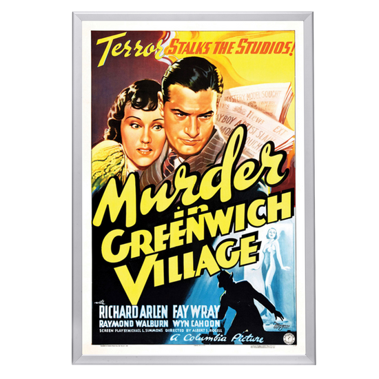 "Murder In Greenwich VIllage" (1937) Framed Movie Poster