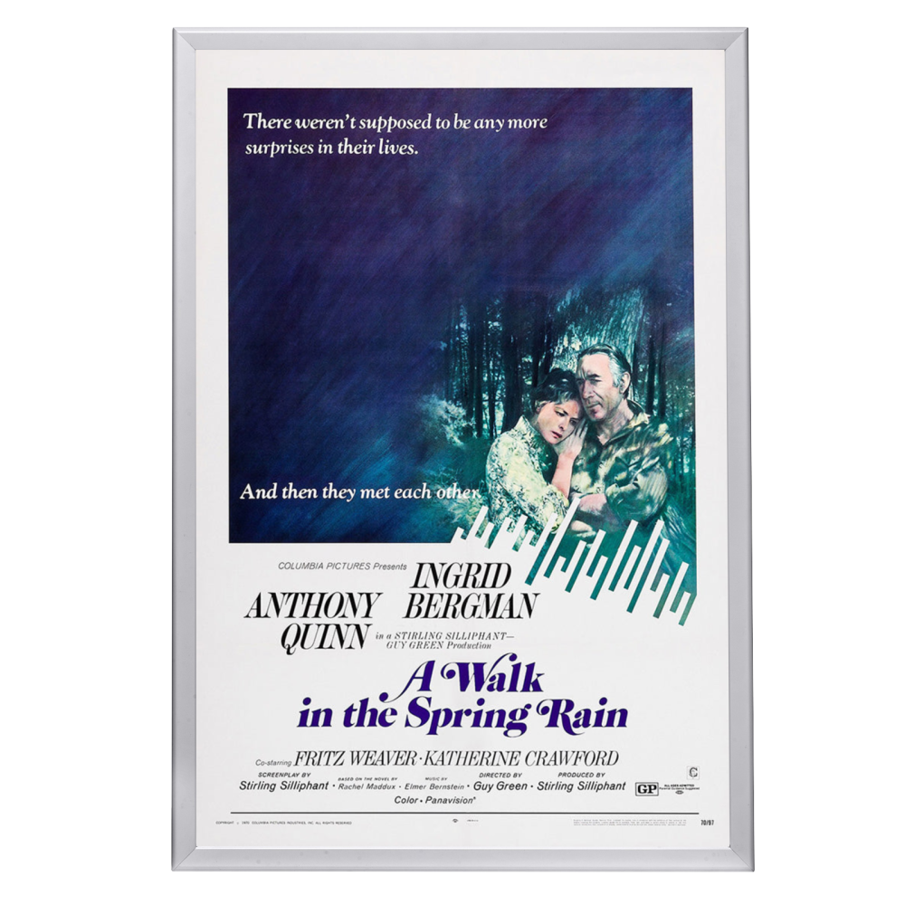 "Walk In The Spring Rain" (1970) Framed Movie Poster