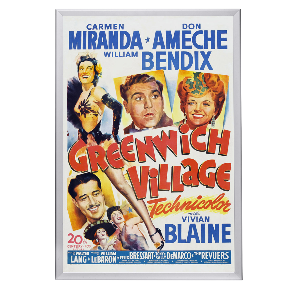 "Greenwich VIllage" (1944) Framed Movie Poster