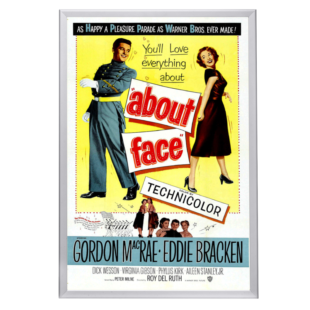 "About Face" (1952) Framed Movie Poster