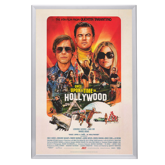 "Once Upon a Time in Hollywood" Framed Movie Poster