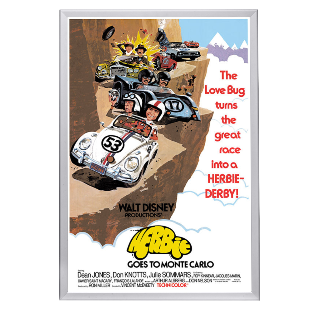 "Herbie Goes to Monte Carlo" (1977) Framed Movie Poster