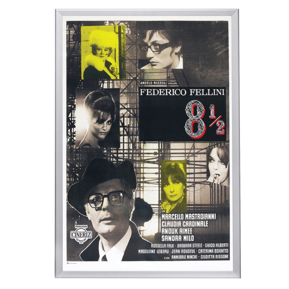 "8 1/2" (1963) Framed Movie Poster