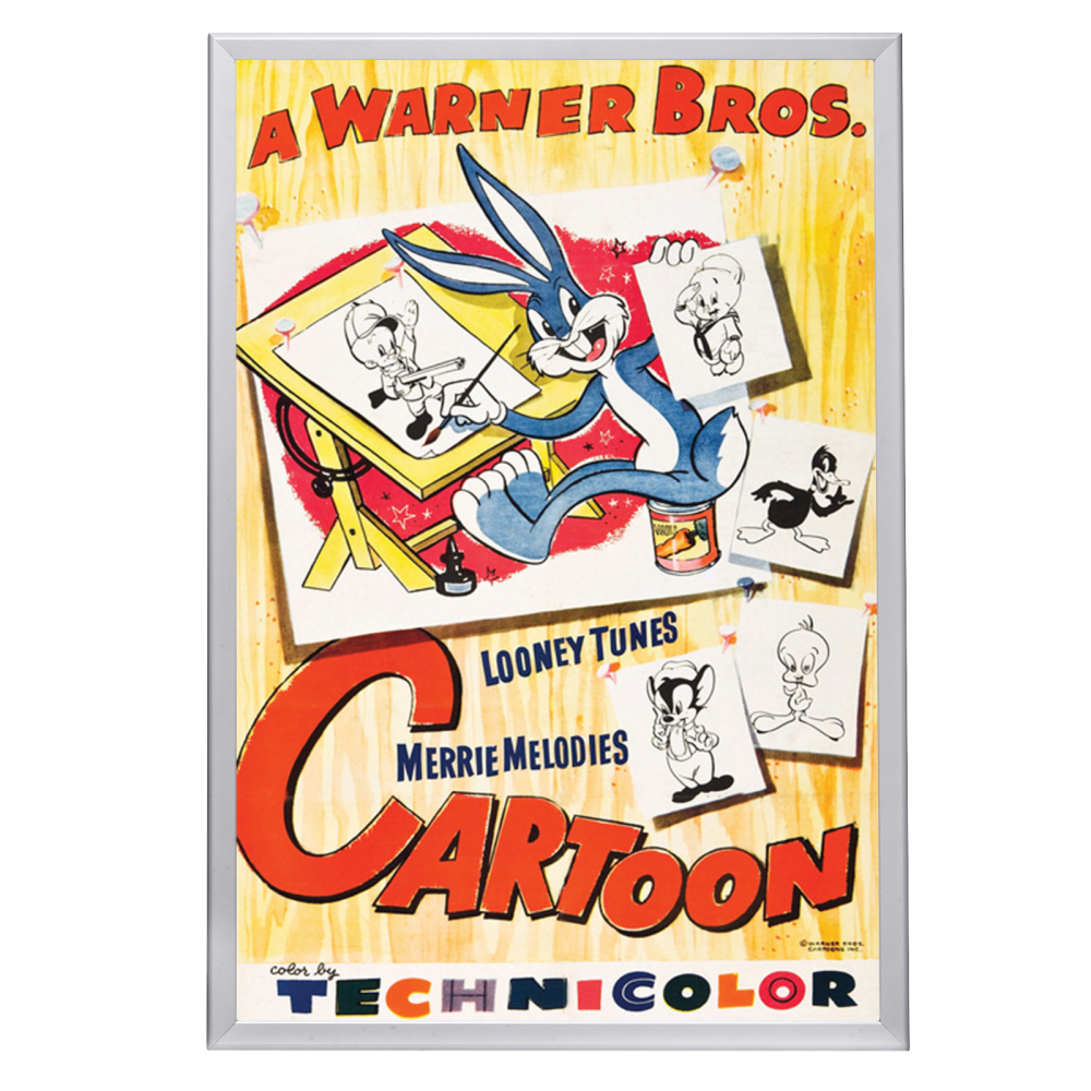 "Warner Brothers Cartoon" Framed Movie Poster
