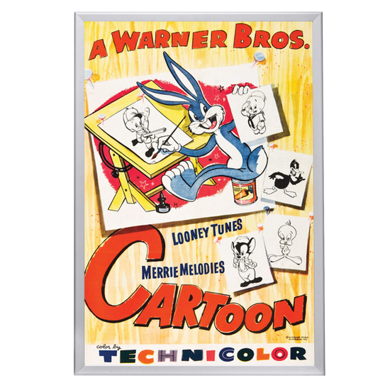 "Warner Brothers Cartoon" Framed Movie Poster