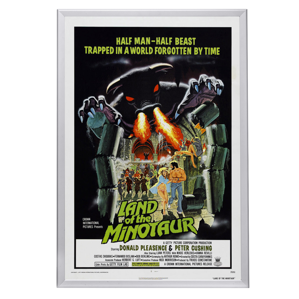 "Land Of The Minotaur" (1977) Framed Movie Poster