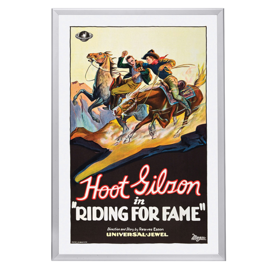 "Riding For Fame" (1928) Framed Movie Poster