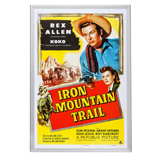 "Iron Mountain Trail" (1953) Framed Movie Poster