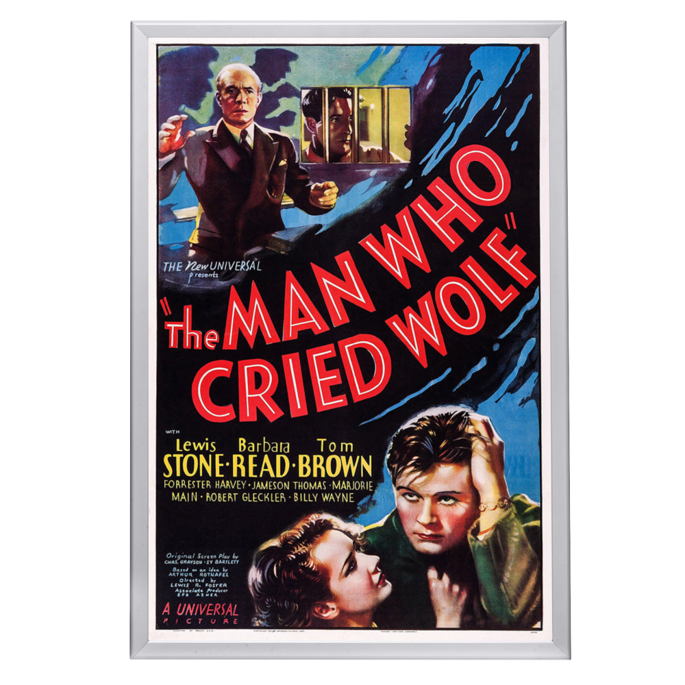 "Man Who Cried Wolf" (1937) Framed Movie Poster