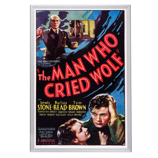 "Man Who Cried Wolf" (1937) Framed Movie Poster