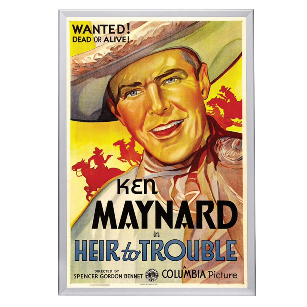 "Heir To Trouble" (1935) Framed Movie Poster