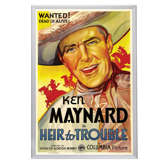 "Heir To Trouble" (1935) Framed Movie Poster