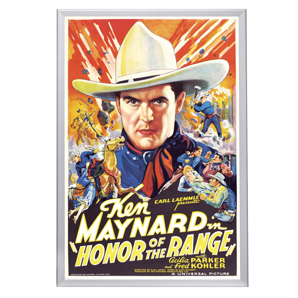 "Honor Of The Range" (1934) Framed Movie Poster