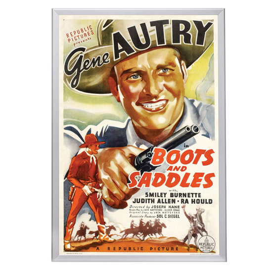 "Boots And Saddles" (1937) Framed Movie Poster