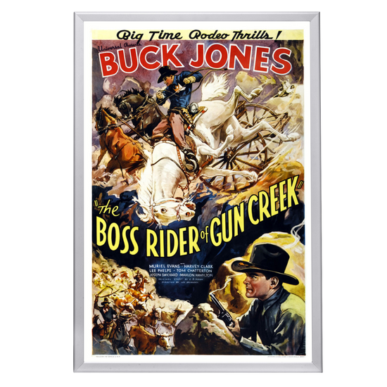 "Boss Rider Of Gun Creek" (1936) Framed Movie Poster