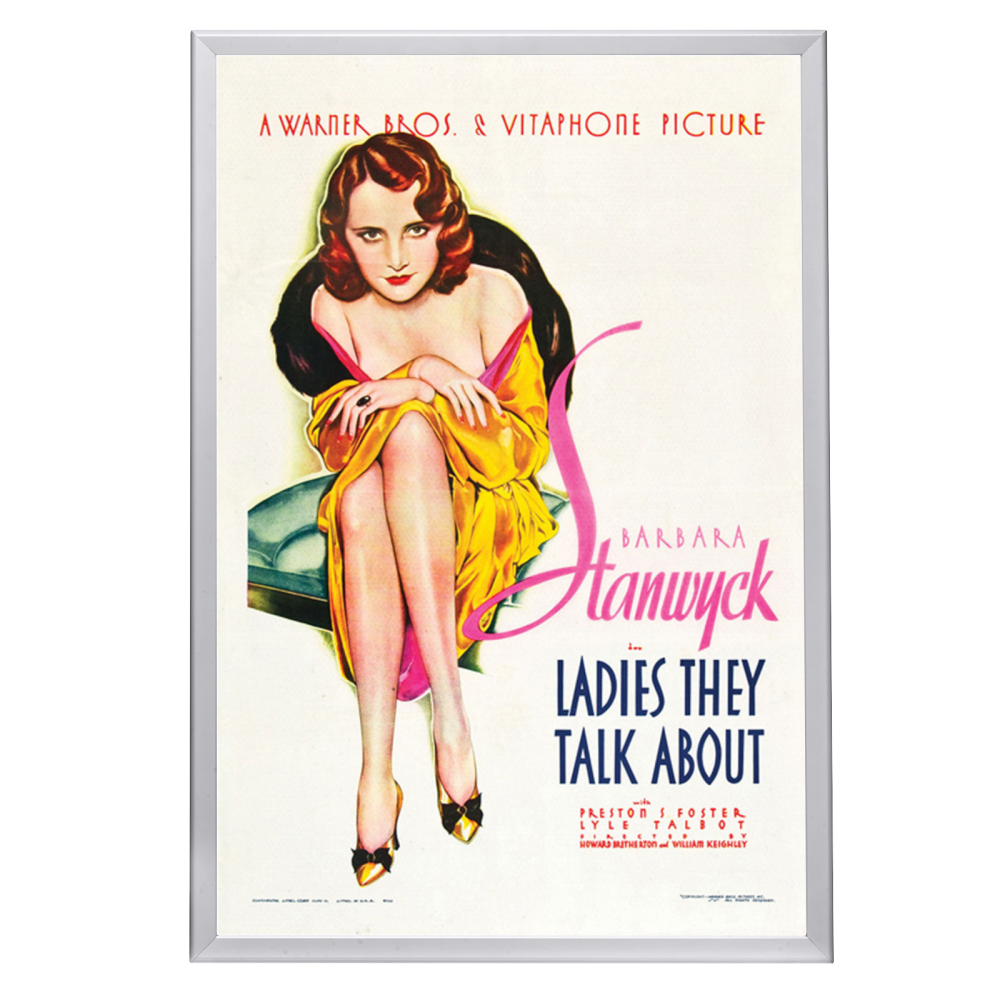 "Ladies They Talk About" (1933) Framed Movie Poster