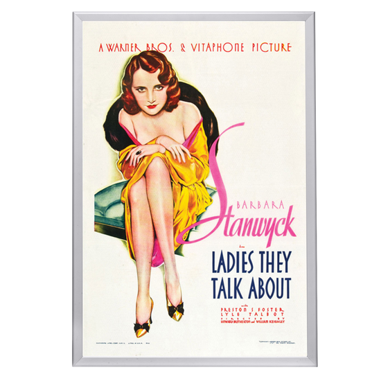 "Ladies They Talk About" (1933) Framed Movie Poster