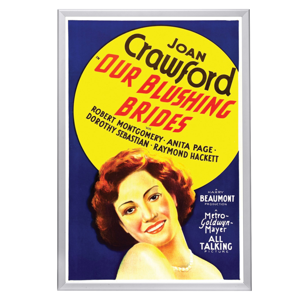 "Our Blushing Brides" (1930) Framed Movie Poster