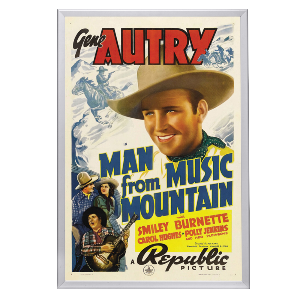 "Man From Music Mountain" (1938) Framed Movie Poster