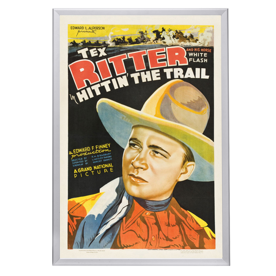 "Hittin' The Trail" (1937) Framed Movie Poster