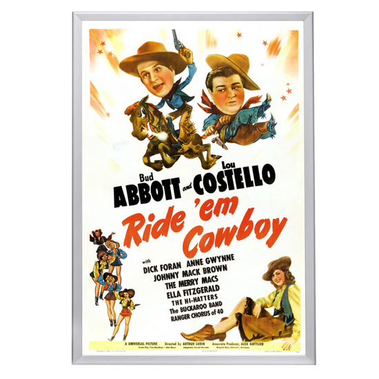 "Ride 'Em Cowboy" (1942) Framed Movie Poster