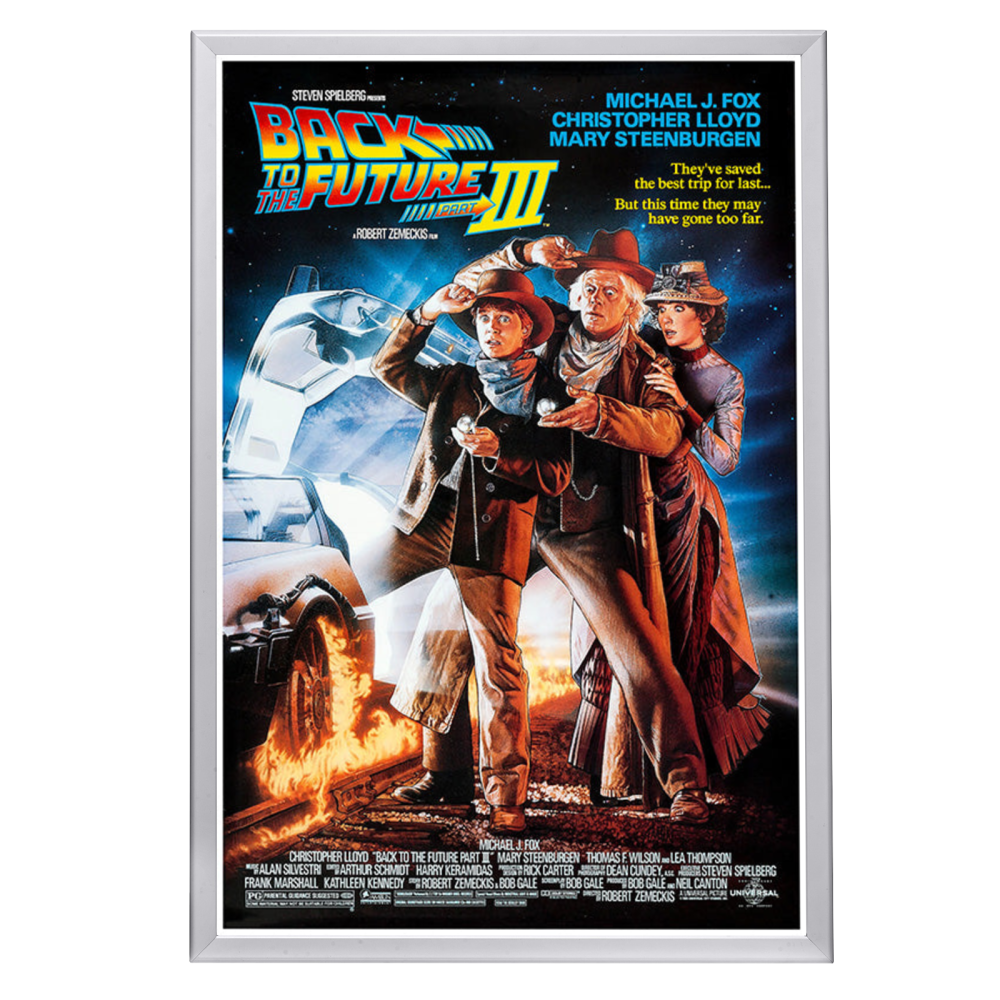 "Back to the Future 3" (1990) Framed Movie Poster