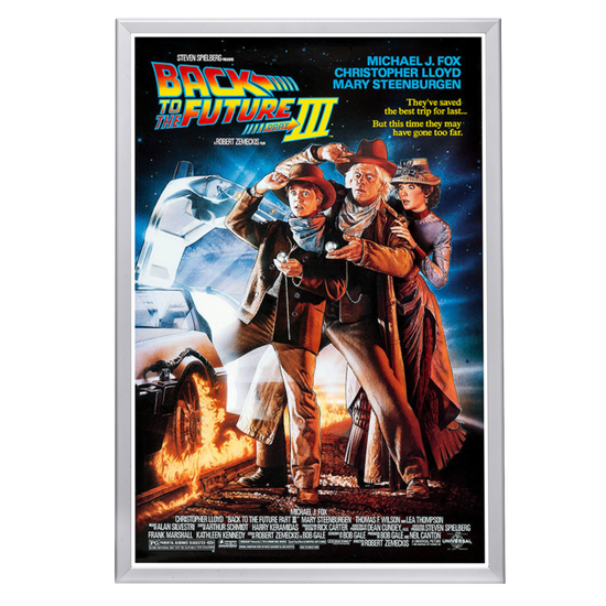 "Back to the Future 3" (1990) Framed Movie Poster