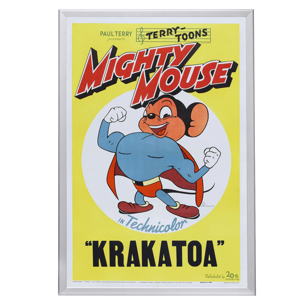 "Mighty Mouse In Krakatoa" (1945) Framed Movie Poster