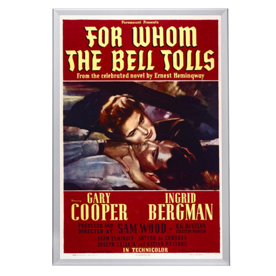 "For Whom the Bell Tolls" (1943) Framed Movie Poster