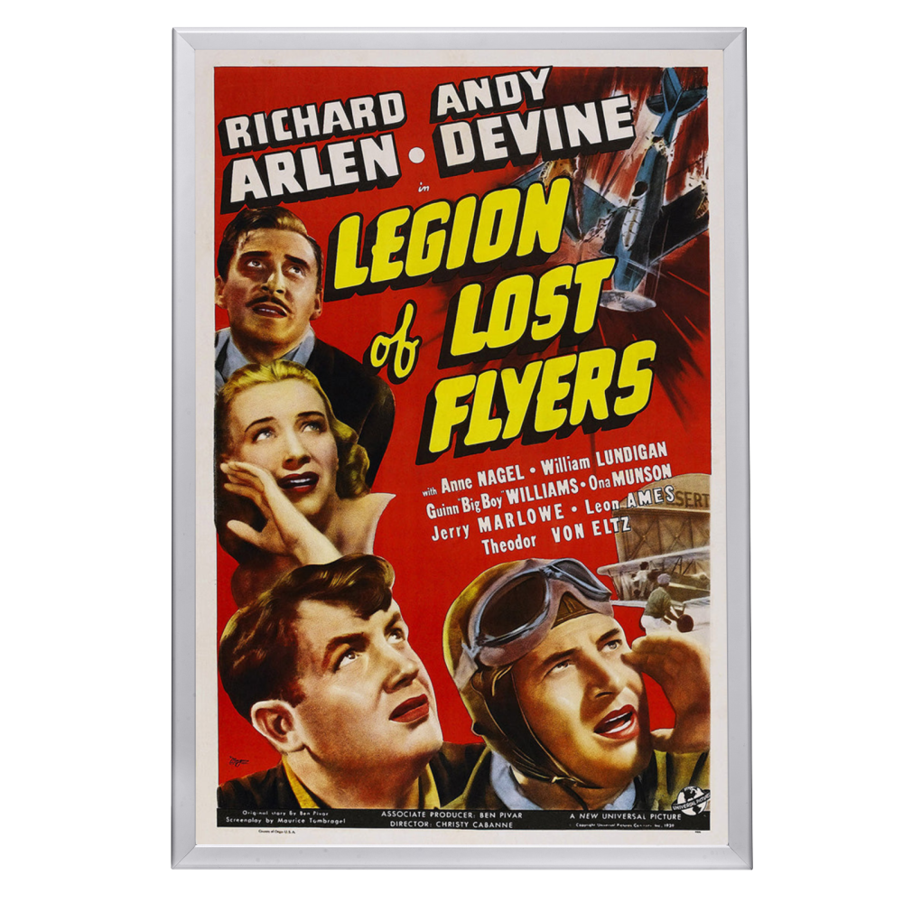 "Legion Of Lost Flyers" (1939) Framed Movie Poster