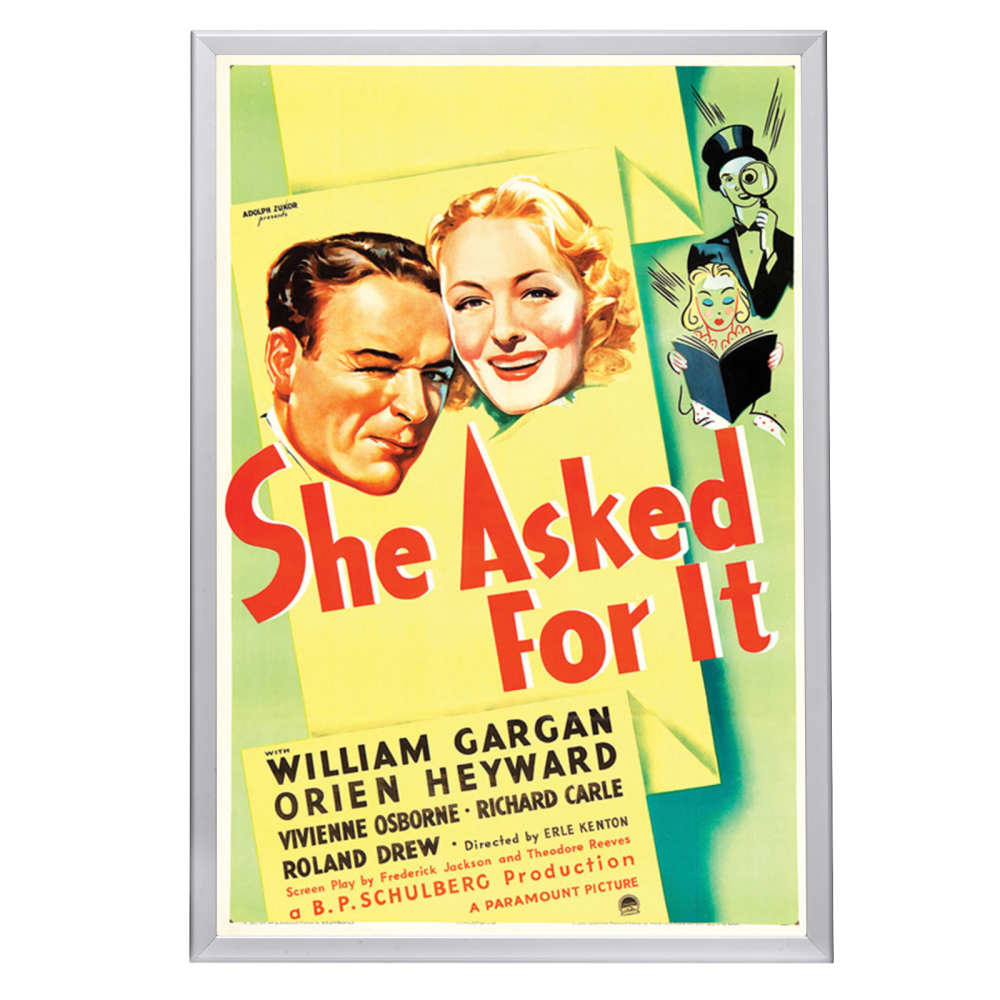 "She Asked For It" (1937) Framed Movie Poster