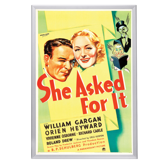 "She Asked For It" (1937) Framed Movie Poster