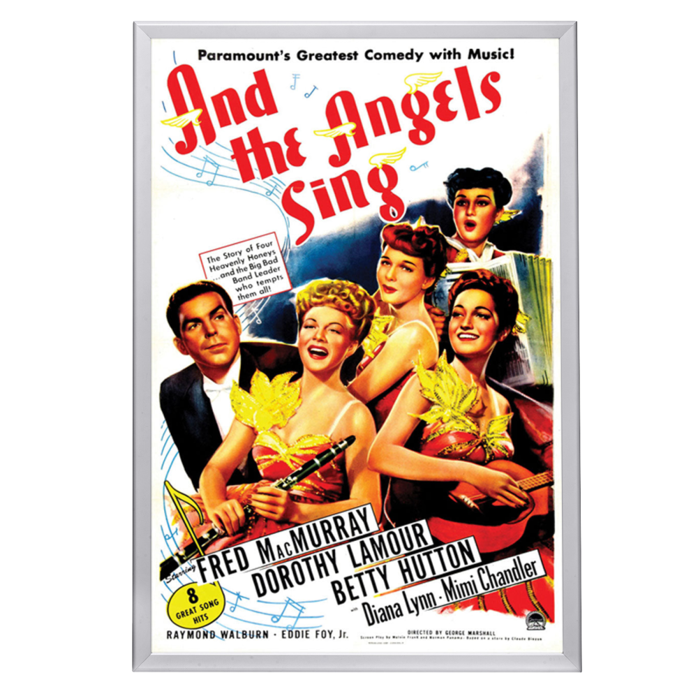 Load image into Gallery viewer, &amp;quot;And The Angels Sing&amp;quot; (1944) Framed Movie Poster
