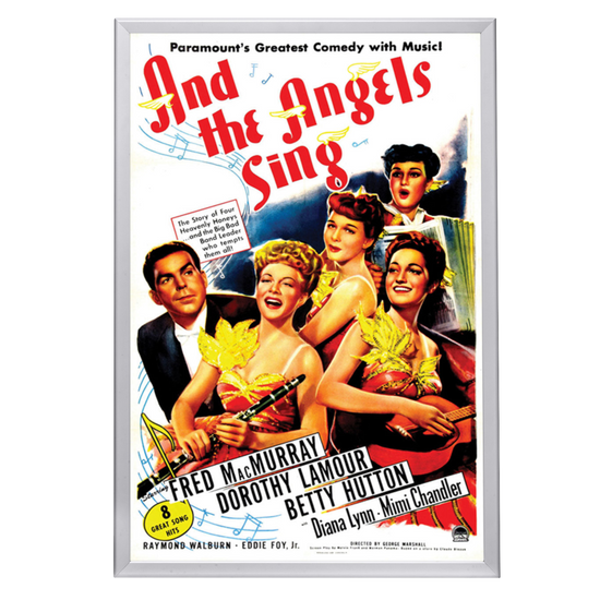 Load image into Gallery viewer, &amp;quot;And The Angels Sing&amp;quot; (1944) Framed Movie Poster
