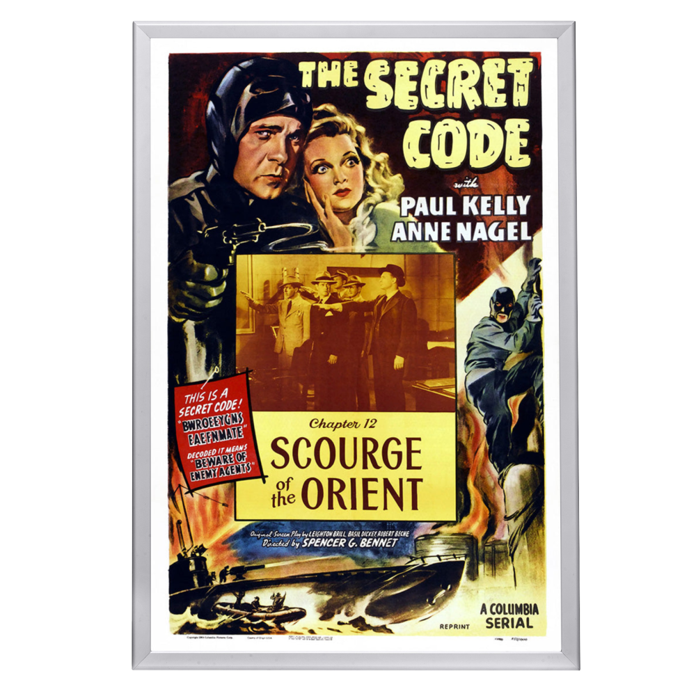 "Secret Code" (1942) Framed Movie Poster