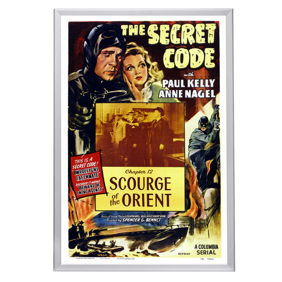 "Secret Code" (1942) Framed Movie Poster