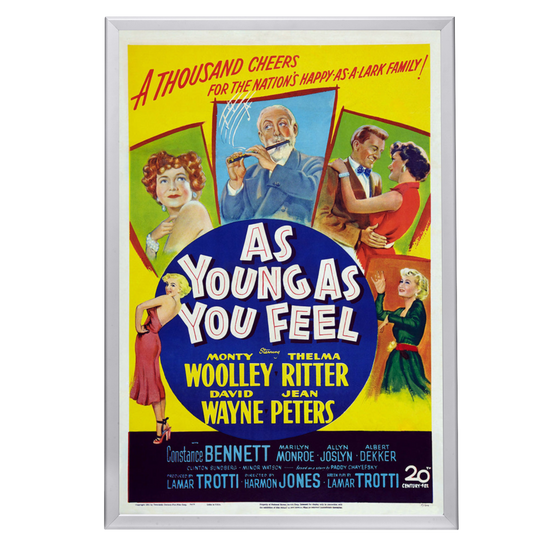 "As Young As You Feel" (1951) Framed Movie Poster