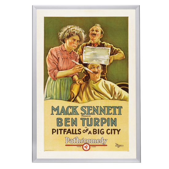 "Pitfalls Of A Big City" (1923) Framed Movie Poster