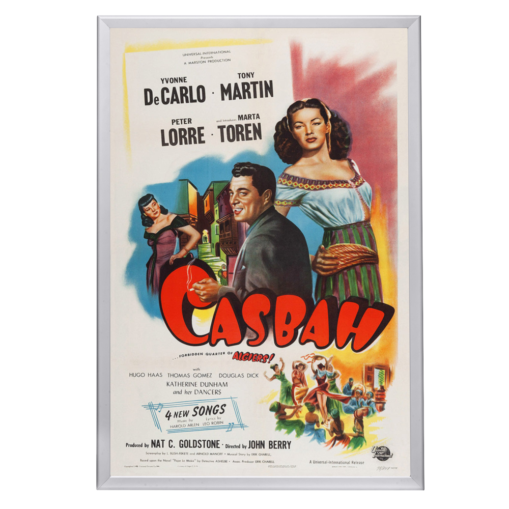 "Casbah" (1948) Framed Movie Poster