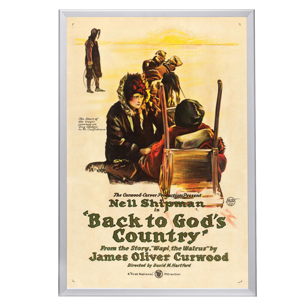 "Back To God's Country" (1919) Framed Movie Poster