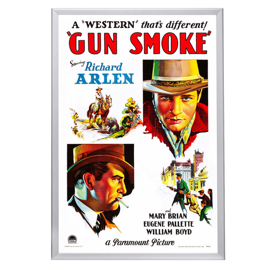 "Gun Smoke" (1931) Framed Movie Poster