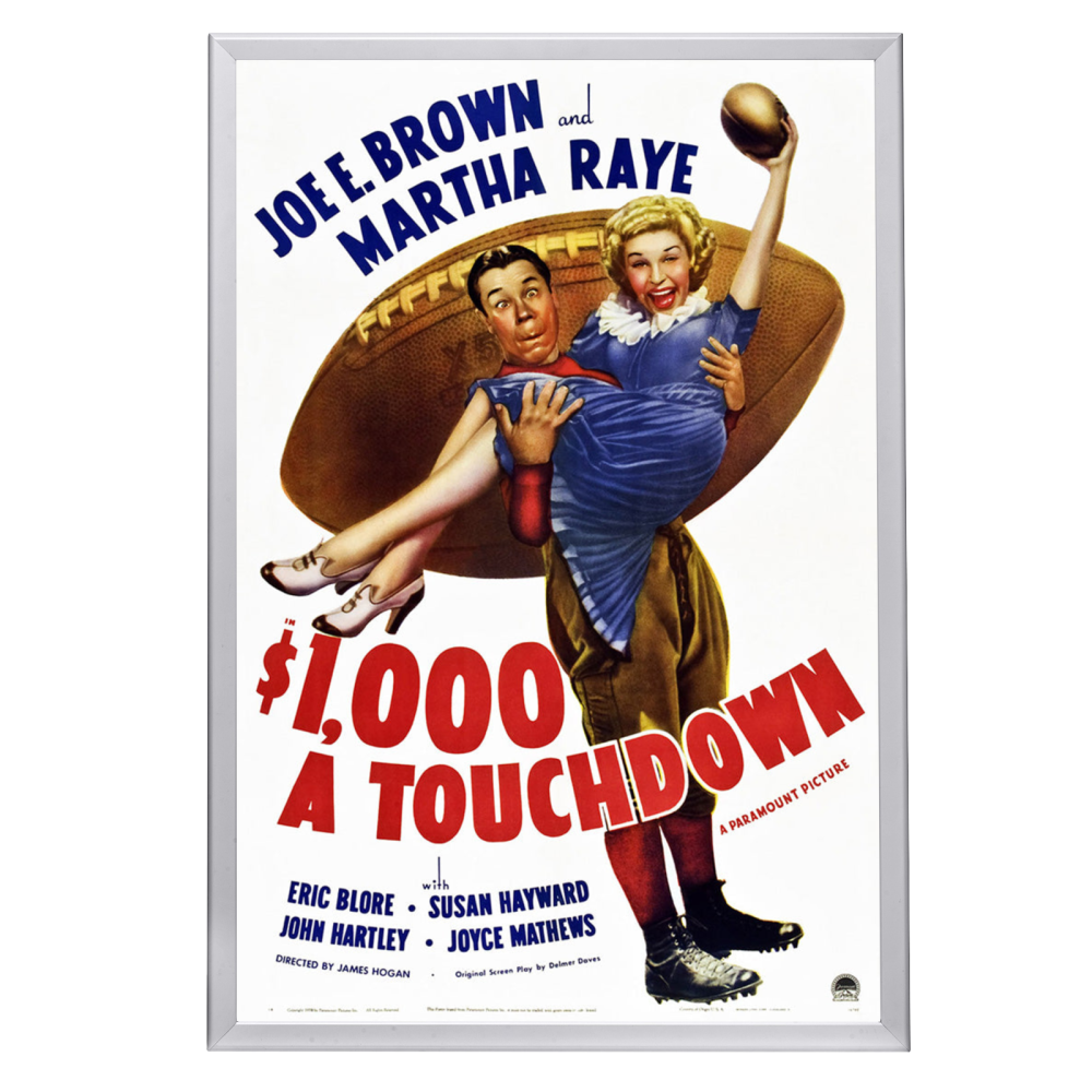 "1000 A Touchdown" (1939) Framed Movie Poster