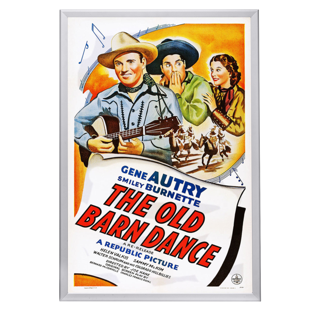 "Old Barn Dance" (1938) Framed Movie Poster