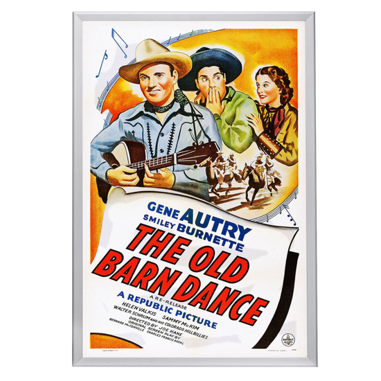 "Old Barn Dance" (1938) Framed Movie Poster