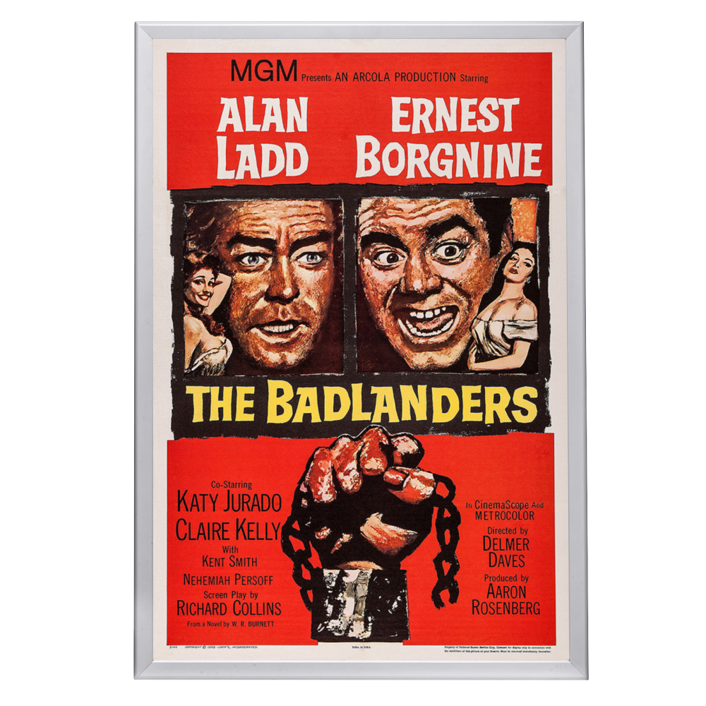 "Badlanders" (1958) Framed Movie Poster