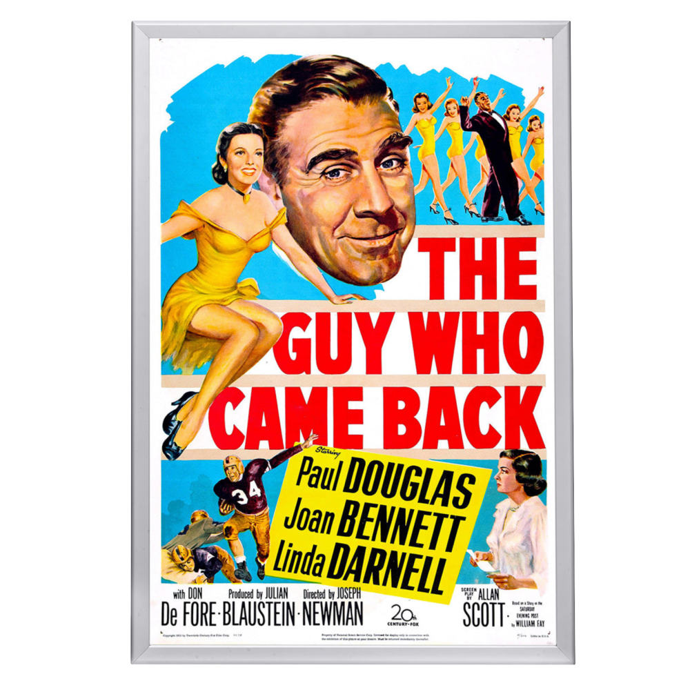 "Guy Who Came Back" (1951) Framed Movie Poster