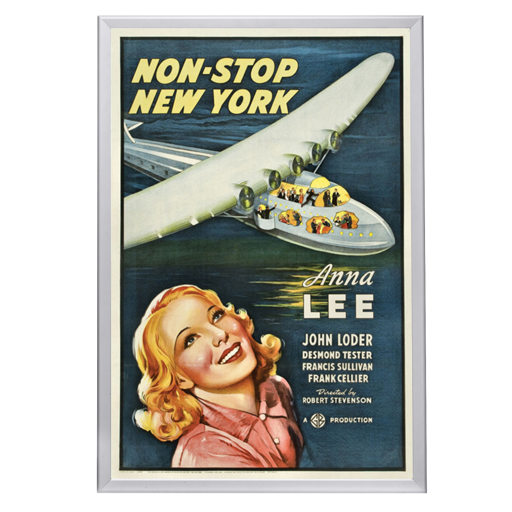 "Non-Stop New York" (1937) Framed Movie Poster